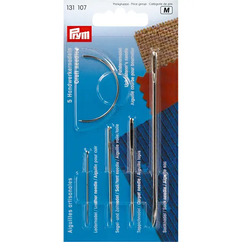 Prym Handwerker-Nadeln Sortiment 5 Stück Polster Segel