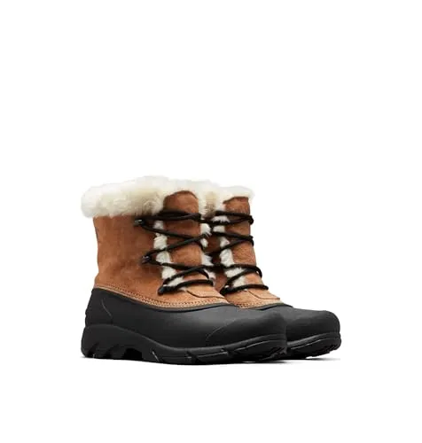 Sorel SNOW ANGEL Schneestiefel für Damen, Braun (Rootbeer), 40 EU - Wanderschuhe für kalte Tage, mit robustem Wildleder-Obermaterial und warmem Innenfutter, perfekt für winterliche Abenteuer.