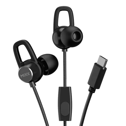 Mixx SoundPort C Typ-C-Kopfhörer mit Kabel (schwarz) von Mixx