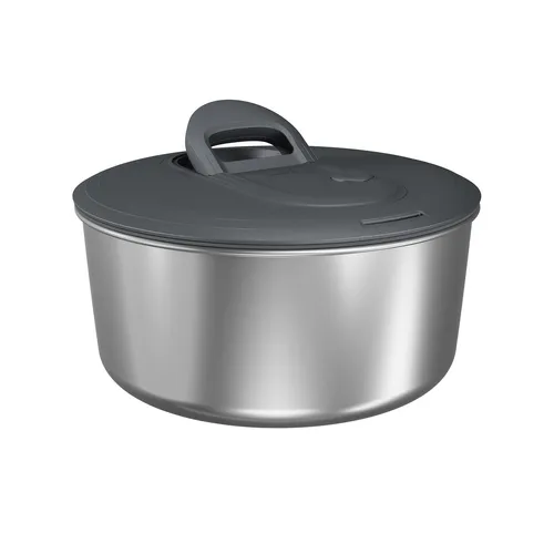 Zyliss Easy Spin Salatschleuder Edelstahl Klein 3.5L