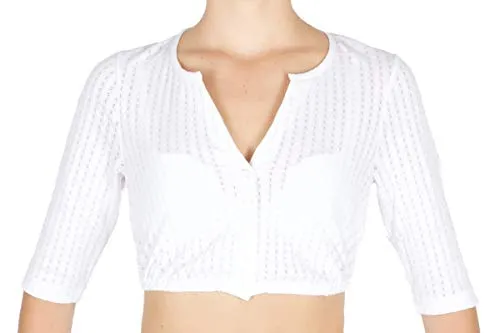 Hammerschmid Dirndlbluse Carola Weiss Größe 38 in weiß von Hammerschmid