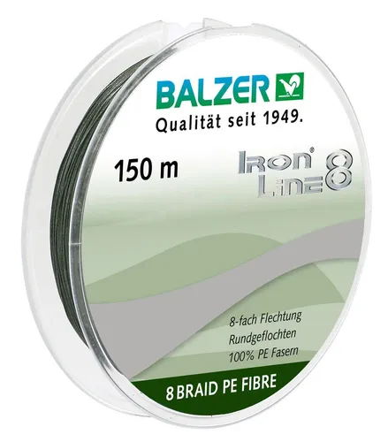 Balzer Iron Line 8 grün 150m 0,16mm