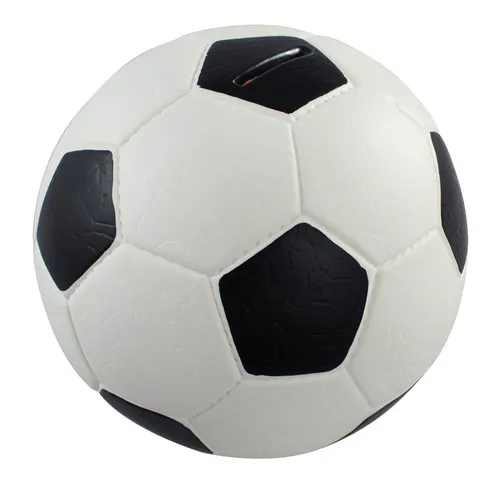 HMF Spardose 4790, Fußball in Lederoptik, 15 cm Durchmesser