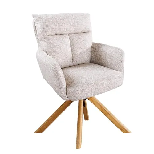 riess-ambiente Polsterstuhl BIG GEORGE in beige von Riess-Ambiente