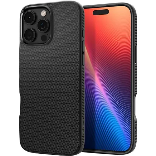 Spigen für iPhone 16 Pro Max Hülle - Rutschfestes Liquid Air Case, militärisch getesteter Schutz mit Air Cushion Technologie und einzigartigem Design