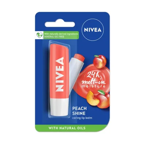NIVEA Peach Shine Pflegende Lippenstift, 4,8g