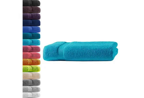 Hometex Premium Textiles Handtuch in Premium Qualität 500 g/m², Feinster Frottier-Stoff 100% Baumwolle, 1x Badetuch, weich, saugfähig, extra schwer & flauschig - TEST BILD TOP MARKE 2025