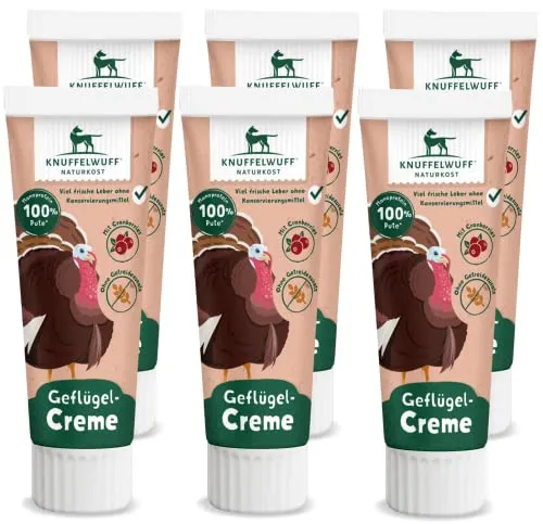 Knuffelwuff Tuben Snack Hunde Leckerlis Pute 6er Pack