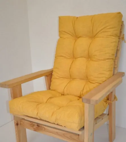 Rattani Hochlehnerauflage Polster Kissen für Gartenstuhl Sevila - Gartenstuhlauflage in hochwertiger Qualität, angenehm weich und robust. Ideal für Gartenmöbel mit 10-fach abgestepptem Design für optimalen Sitzkomfort. Erhältlich in vielen Farben.