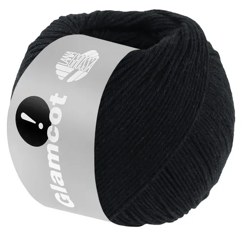 LANA GROSSA GLAMCOT Häkelwolle, 155 m (zart glänzende, multifile Baumwoll-Viskosemischung), 50 g