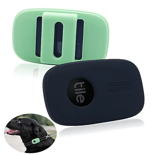 Pack Silikonhülle für Fliese pro Tracker 2022 für Hundehalsband, leichte Abdeckung für Fliese Tag für Haustier Halskette, sicherer Fall für Finder für Katze 2