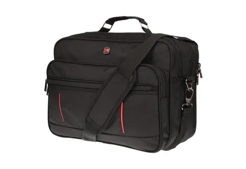 Christian Wippermann Umhängetasche Christian Wippermann große Umhängetasche Flugbegleiter Tasche Messenge, Messenger Bag Damen Schwarz