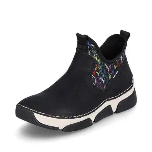 Rieker Damen Slip-On Sneaker 45957 in schwarz von Rieker