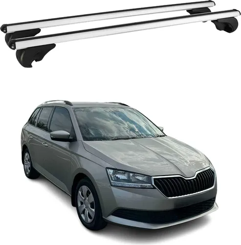 Dachträger für Skoda Fabia Combi 2014-2025 - Aluminium Dachträger für Sicherheit und Komfort, kompatibel mit Skoda Fabia Combi. Ideal für verschiedene Trägersysteme wie Fahrräder und Ski.