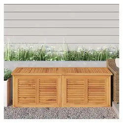 furnicato Gartenbox mit Beutel 150x50x55 cm aus Massivholz