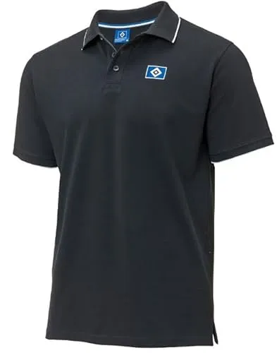 Hamburg SV HSV Poloshirt Logo Schwarz
