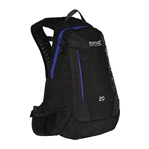Regatta Blackfell III 20L Hydropack Rucksack, Schwarz/Surfspray, 20 Litre