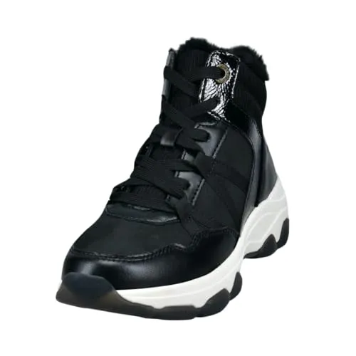 bugatti Schnürboots schwarz 39 EU - Wanderschuhe mit sportlichem Stil, wärmendem Kunstfell und pflegeleichtem Materialmix für angenehmen Tragekomfort.