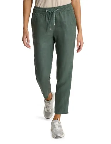 Cecil Slim Leg Hose im Casual Fit aus Leinen just Khaki 2X von CECIL