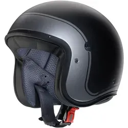 Caberg Freeride X Imola Jethelm, schwarz-grau, Größe L - Motorradhelm mit kratzfestem Visier für erweiterten Schutz und Micro-Metric-Helmverschluss, ideal für stilbewusste Fahrer.