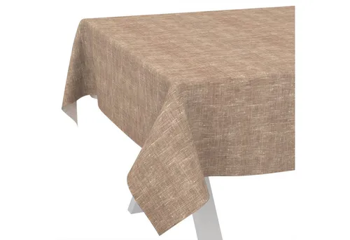 ANRO Tischdecke Alica Leinen Melliert 100x140 cm – Wasserabweisend und Pflegeleicht - Elegante, wasserabweisende Tischdecke im Leinenlook für den Innen- und Außenbereich. Strapazierfähig und leicht zu reinigen – ideal für Gartenpartys oder den täglichen Einsatz.