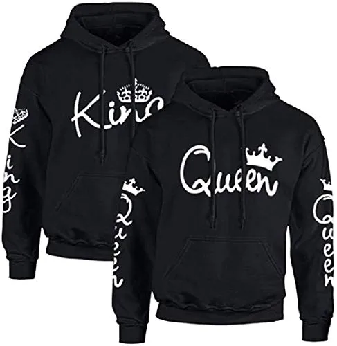 Couple Camp King Queen Pullover in schwarz von Couple Camp