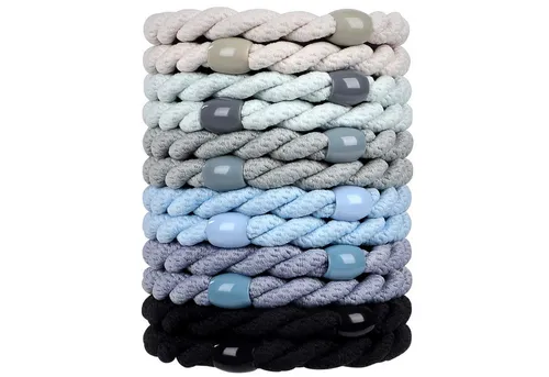 LuxusKollektion Haargummi Haargummis Elfenbein Mint Avocado Hellblau Rauchblau Schwarz