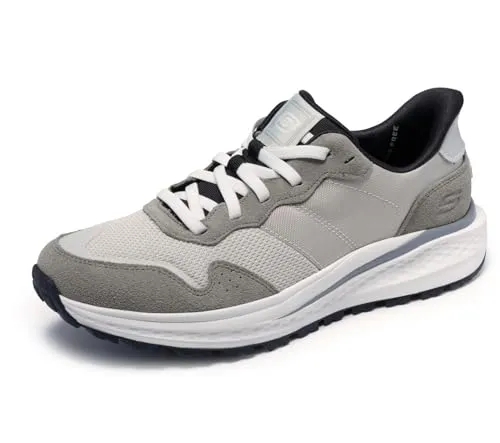 Skechers Slip-Ins Slade Ultra Mercer Herren Sneaker Gray EU 43 - Herren-Sneaker mit Memory-Foam Decksohle für ultimativen Komfort und praktische Hands-Free Slip-ins(TM) für einfaches An- und Ausziehen.