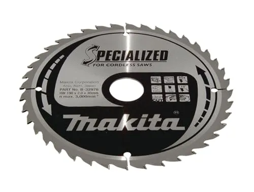 Makita Sägeblatt SPECIALIZED 190x30x40Z - Metallkreissägeblätter für Akku-Handkreissägen mit exaktem Geradeauslauf. Premium Qualität für lange Lebensdauer und reibungslose Schnitte in Holz.