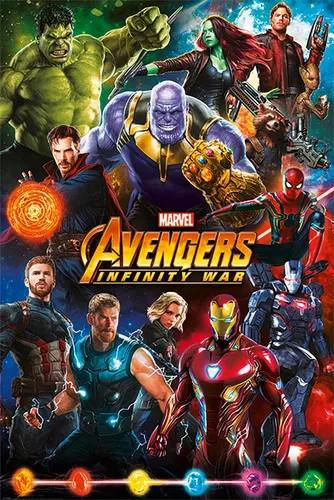 Avengers Infinity War Poster Helden 61 x 91,5 cm