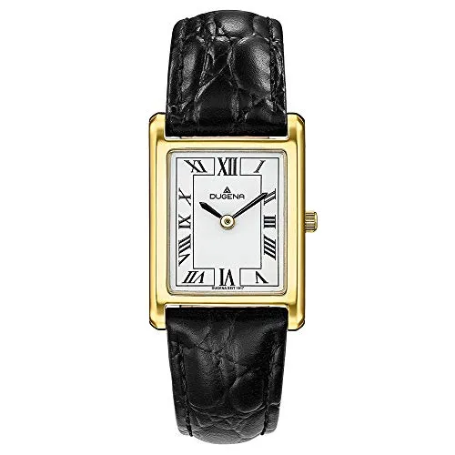 DUGENA Damen-Armbanduhr 4460725 Quadra Classica - Armbanduhren für Damen mit edlem Design, Quarzwerk und robustem Edelstahlgehäuse, ideal für stilbewusste Frauen.