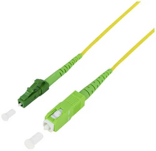 LogiLink FPSLS10 Glasfaser LWL Anschlusskabel 10 m Gelb [1x SC APC-Stecker - 1x LC APC-Stecker] 9/125 µ Singlemode