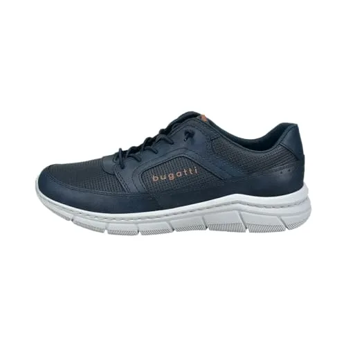 bugatti Herren Low-Top Sneaker - Dunkelblau, 42 EU - Herren-Sneaker mit normaler Weite und Schnürsenkeln, ideal für Freizeit und sportliche Aktivitäten.