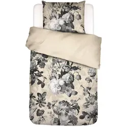 Essenza Bettwäsche Sand 135x200 cm - Bettwäsche aus atmungsaktivem Satin, feuchtigkeitsregulierend und allergikergeeignet, verleiht Ihrem Schlafzimmer mit floralem Design und Oeko-Tex® Standard 100 eine gemütliche Ausstrahlung.