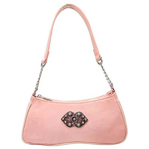 Alpenflüstern Trachtentasche Lissy - Damen Trachten Handtasche, Schultertasche fürs Dirndl, Tasche zur Tracht, Dirndltasche (rosa-rosé) DTA095