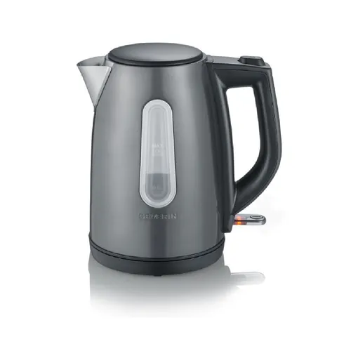 SEVERIN WK 9540 Edelstahl Wasserkocher 1,0L 2200W - Wasserkocher aus Edelstahl mit 2200W Leistung, klappbarem Deckel für einfache Reinigung und herausnehmbarem Kalkfilter – ideal für schnelle Teezubereitung.