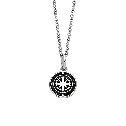 Produktbild DUR Schmuck Kette KOMPASS 2.0 Lavasand Silber 925