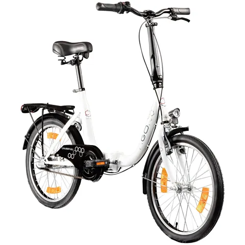 AGON Klappfahrrad 20 Zoll Cruiser mit StVZO Beleuchtung