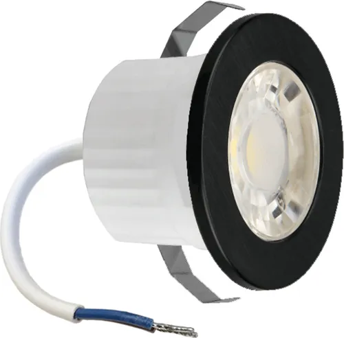 3w Mini LED Einbauleuchte Einbaustrahler Einbauspot Spot Schwarz 240 Lumen Schutzart IP54 Kaltweiß