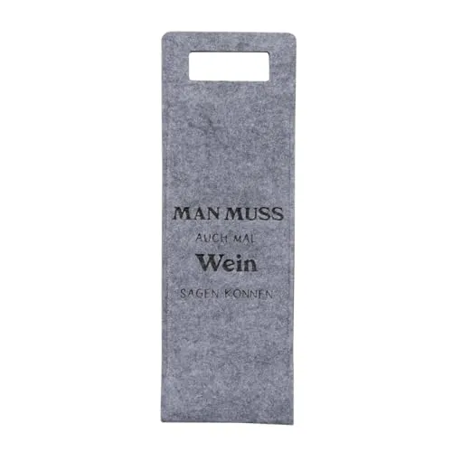 ReWu Geschenktüte für Weinflasche Filztüte mit Spruch