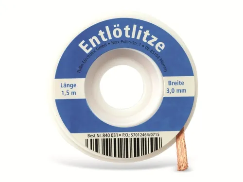 Entlötlitze, 3,0 mm, 1,5 m