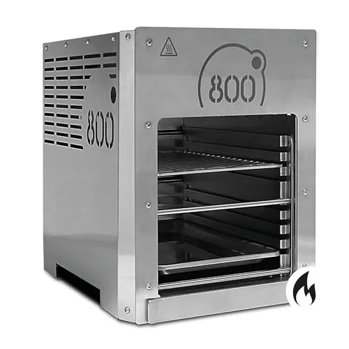 intergrill 800° Gasgrill XL 4,82kW | Hochleistungs-Steakgrill Edelstahl | 20,3 kg Oberhitzegrill inkl. Grillrost und Gastroschale | Perfekt für BBQ