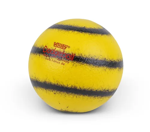 Softball Dodgeball Volley® - Gelb-schwarz - Ball - 16 cm - Gut springend - 105 g
