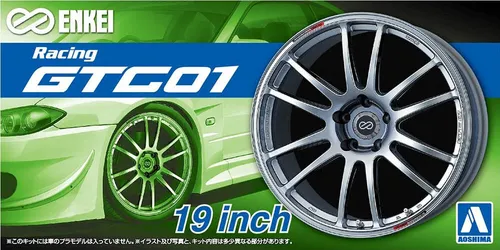 Zoll Enkei GTC01 Felgen & Reifen Set 1:24 Model Kit Bausatz Aoshima 053805 19