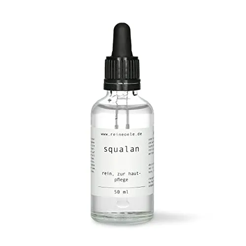 reineoele Squalan Öl - vegan leichtes Haut- und Haarpflegeöl, Squalane Gesichtsöl, feuchtigkeitsspendend für eine gesunde Hautbarriere, Squalan bio rein pflanzlich squalane oil squalanöl