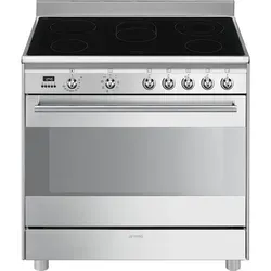 Smeg SCD91CMX9 Standherd 90 cm mit Glaskeramikkochfeld von Smeg