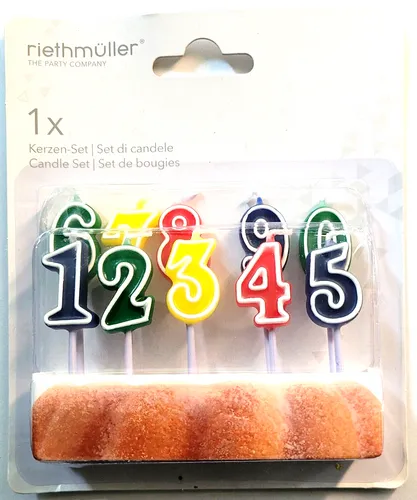 Kerzen Geburtstagskerzen Set Zahlenkerzen 10St. 0-9 (R-066)