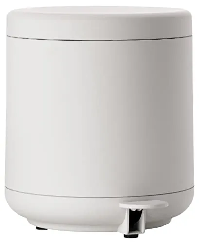Zone Denmark Ume Treteimer 4 l, soft grey - Haushaltszubehör mit elegantem Design und Soft-Touch Oberfläche, versteckte Mülltüten für eine saubere Optik.