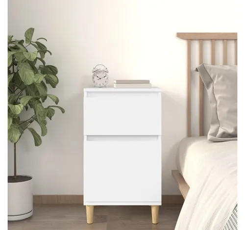 Nachttisch Weiß 40x35x70 cm