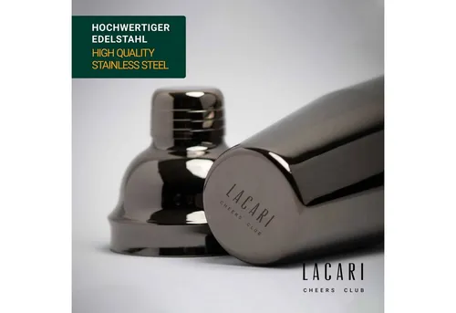 LACARI Cocktail Shaker Japanesse Standard Shaker Edelstahl 750 ml, Edelstahl, (1-tlg), Hochwertiger Edelstahl